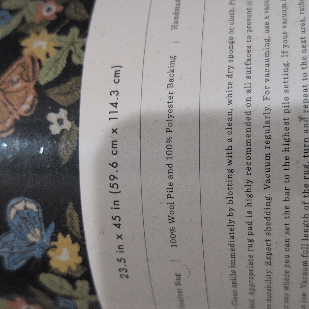 NWT Rifle Paper Co. x Loloi Rug - Picture 3 of 5